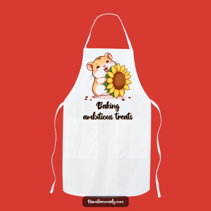 Funny Hamster Seed Struggle Apron: Cook with Tiny Determination