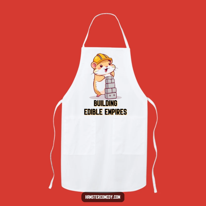 Funny Hamster Apron: Master Chef Builder, Hilarious Kitchen Hamster Funny Gift