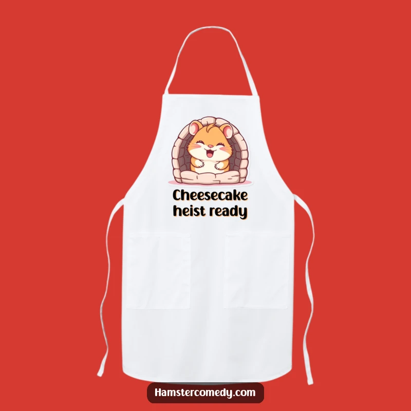Funny Hamster Apron: Giggling Chef in the Maze Kitchen Gift