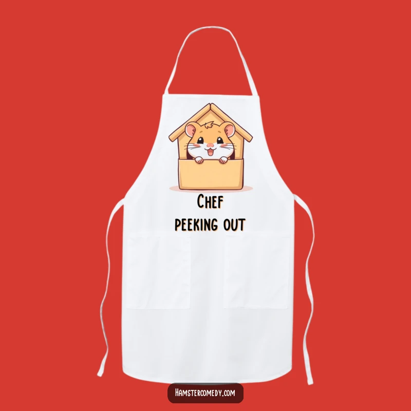 Funny Hamster Peek Apron - Kitchen Fun for Small Pet Lovers