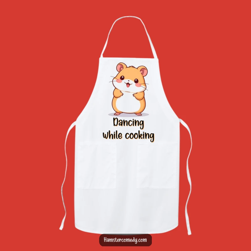 Funny Kawaii Hamster Dance Apron - Cute Wiggling Amigurumi Kitchen Gift