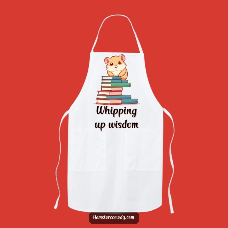 Funny Book Climbing Hamster Apron: Cook & Read with Hilarious Style