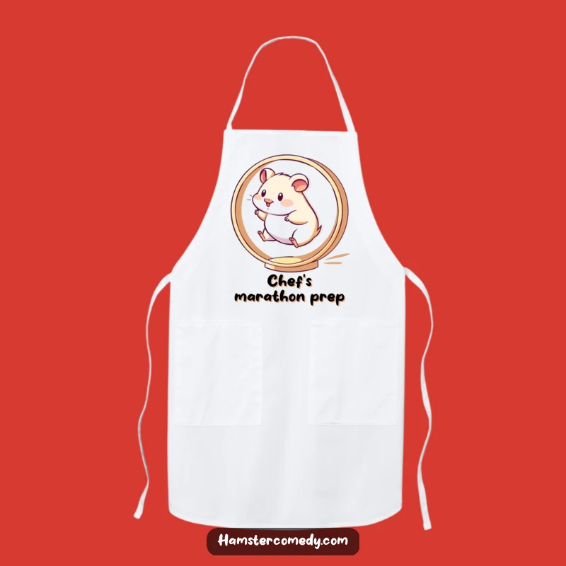 Funny Kawaii Hamster Apron: Chef’s Spinner, a Deliciously Funny Gift