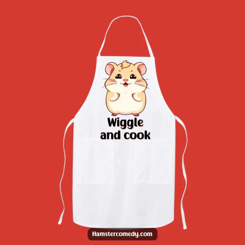 Funny Kawaii Hamster Apron: Cook Up Some Laughs in the Kitchen!
