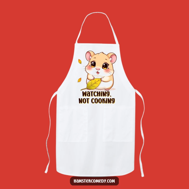 Funny Kawaii Hamster Leaf Apron - Cute Curious Amigurumi Kitchen Gift