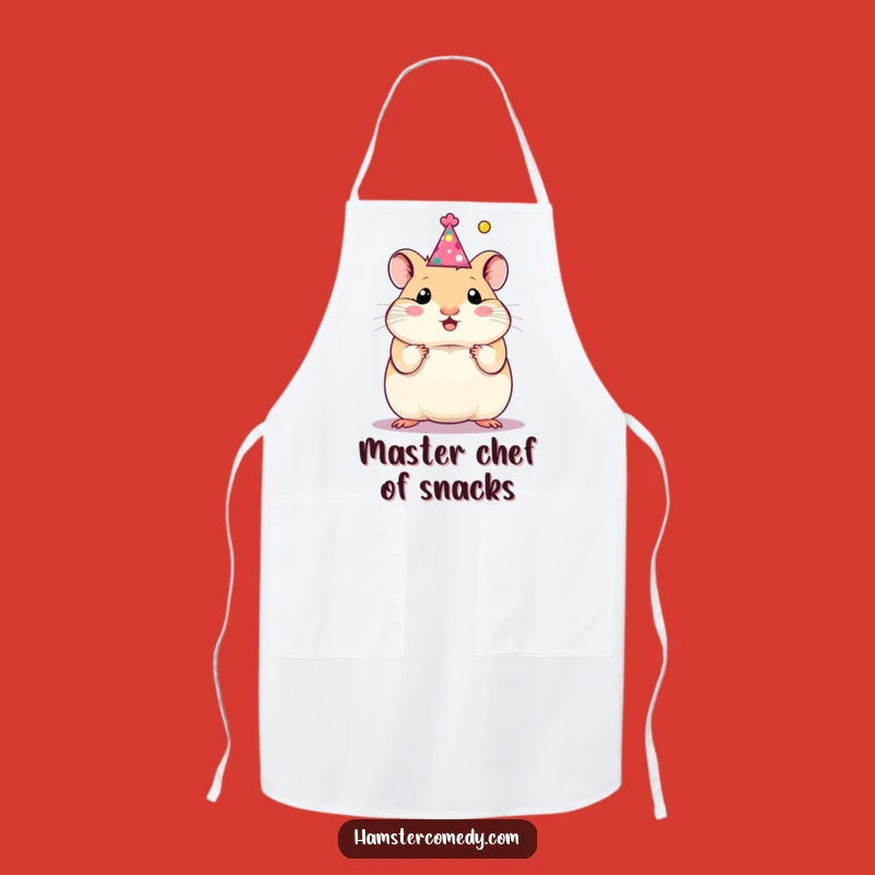 Funny Hamster Party Hat Apron: Cook Up Celebrations in Style