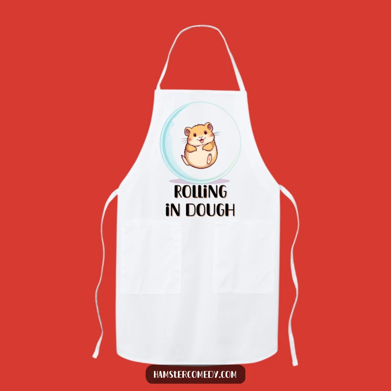 Funny Hamster Apron: Kitchen Runner, Energetic Hamster Funny Gift