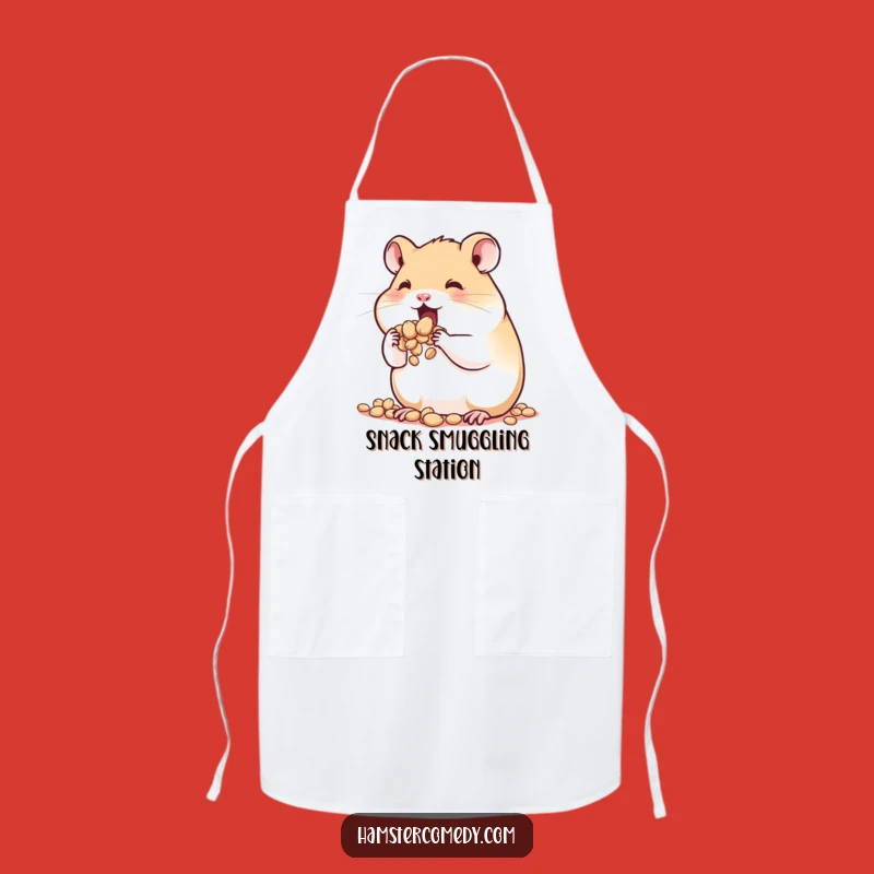 Funny Hamster Apron: Kitchen Humor with Seed Stuffing, Perfect Chef Gift