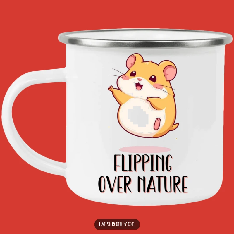 Durable Funny Kawaii Hamster Somersault Mug: Adventure Gift