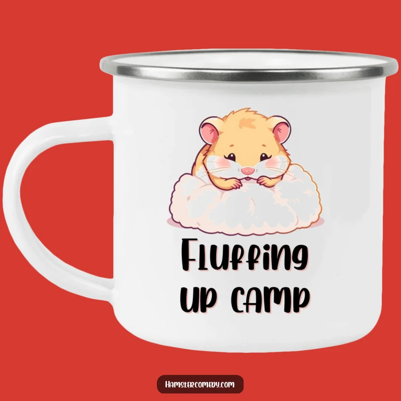 Funny Hamster Digging Camping Mug - Adventure Fuelled by Hilarious Fluff