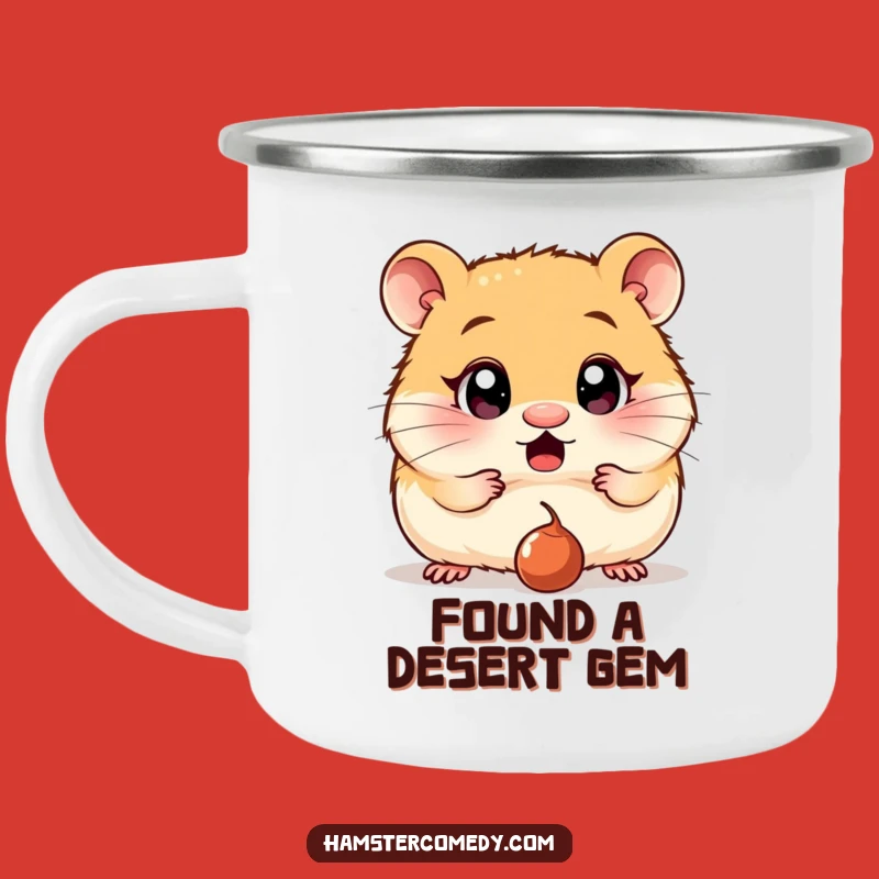 Funny Surprised Hamster Camping Mug: Morning Shock with This Wide-Eyed Design, Perfect Funny Gift