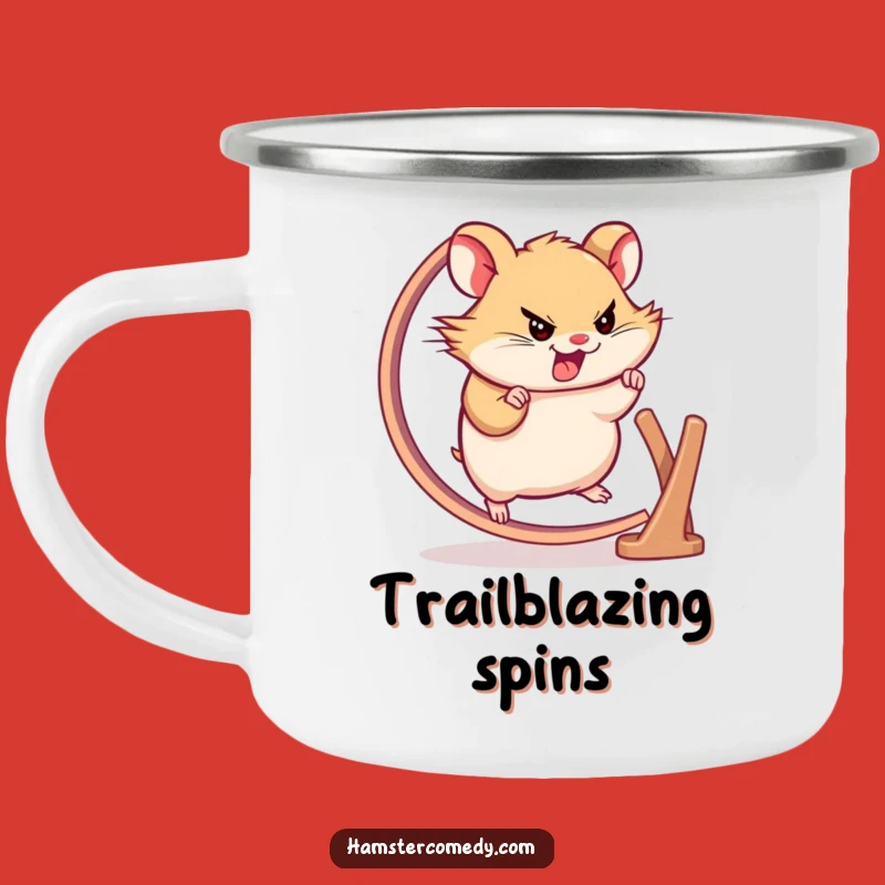Funny Hamster Wheel Camping Mug - Go Further Adventure!