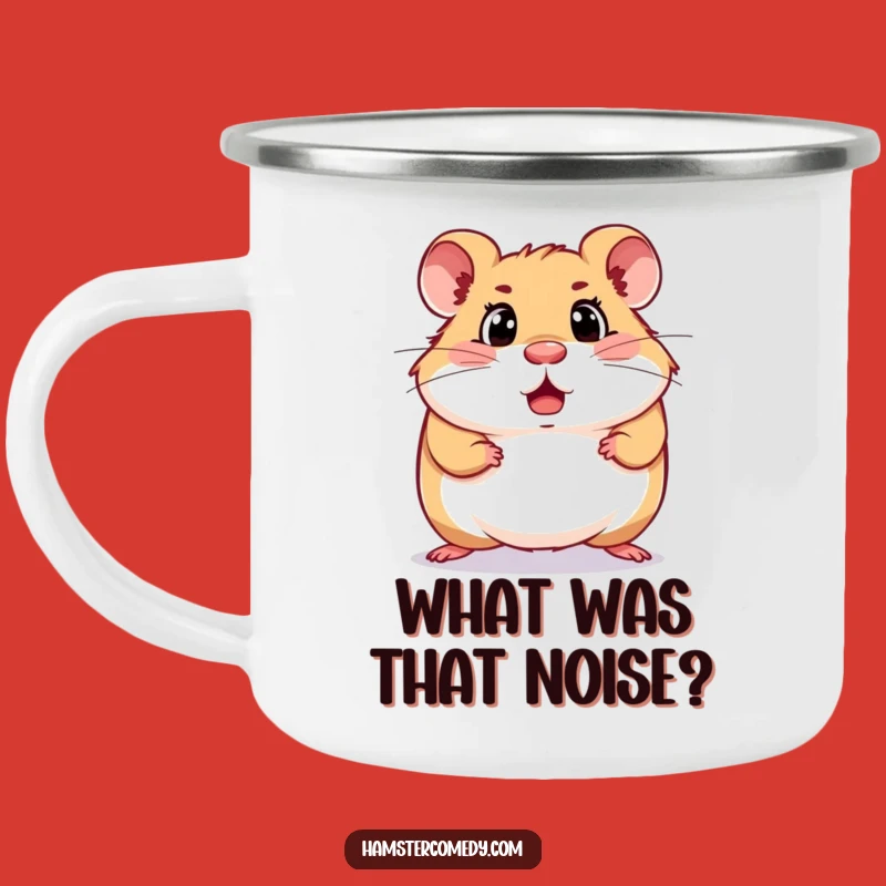 Funny Surprised Hamster Camping Mug: Fuel Your Adventures with Laughter