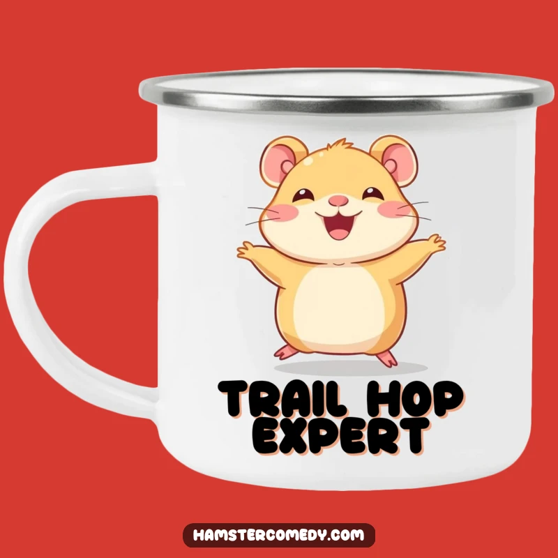 Durable Funny Hamster Hop Camping Mug - Adventure Jumps, Great Funny Gift