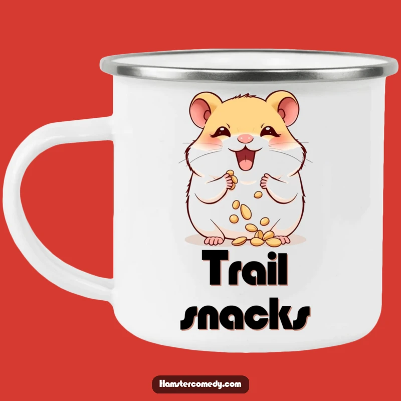 Funny Hamster Camping Mug - Sip Your Snacks with Joyful Flair!