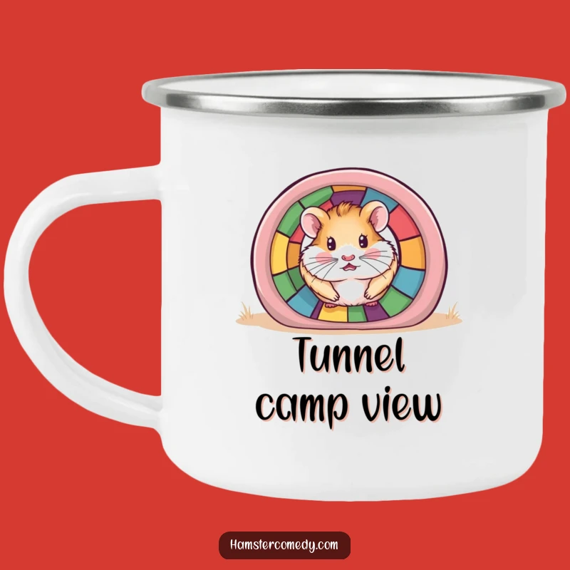 Adventure Hamster Tunnel Mug: Peek Outdoors, Perfect Gift!