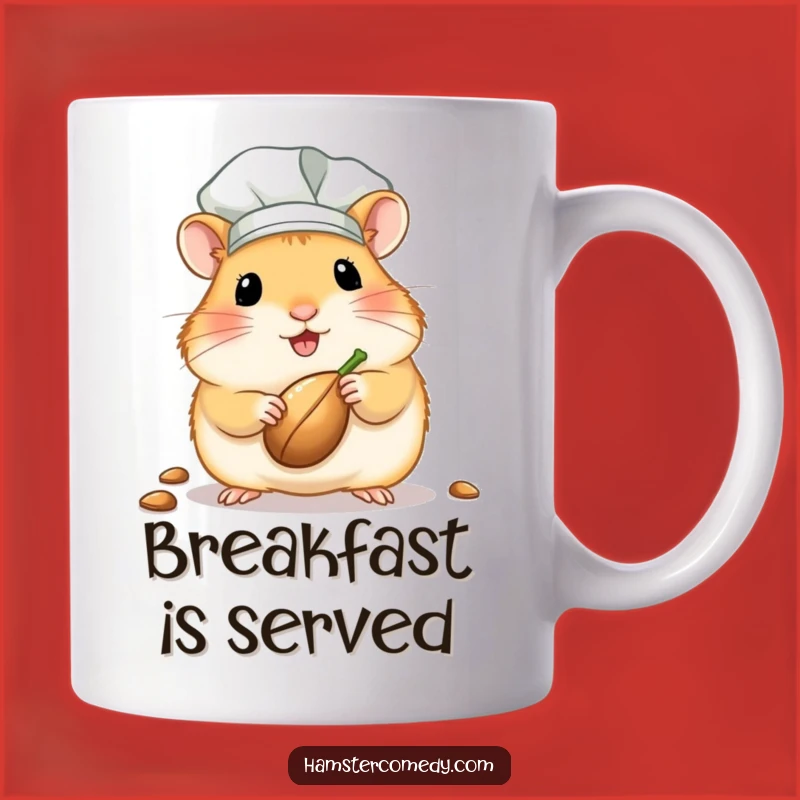 Funny Chef Hamster Mug: Adorable Kawaii Hamster Chef Gift for Foodies!