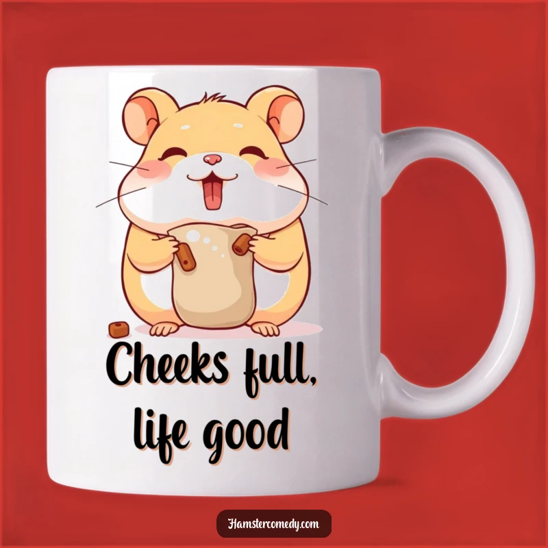 Funny Hamster Food Hoarder Mug - Hilarious & Cute Gift