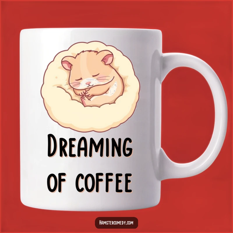 Funny Sleeping Hamster Cozy Mug - Peaceful Pet Relaxation Gift