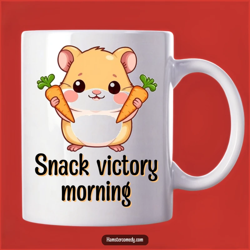 Funny Hamster Carrot Mug - Hilarious Pet Pride Gift for Hamster Fans