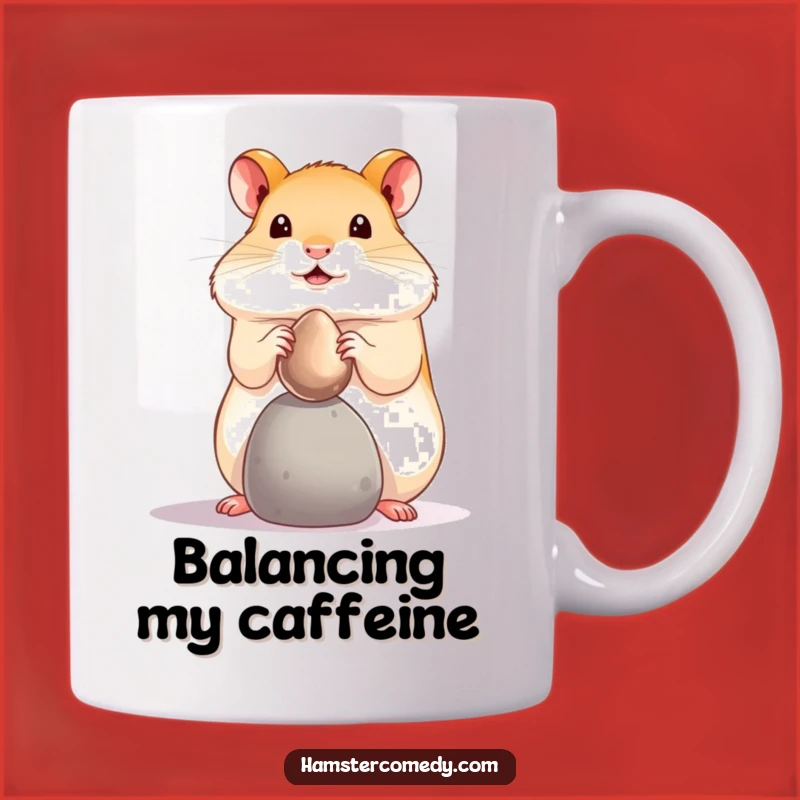 Funny Hamster Pebble Balance Mug: A Hilarious Skillful Pet Gift