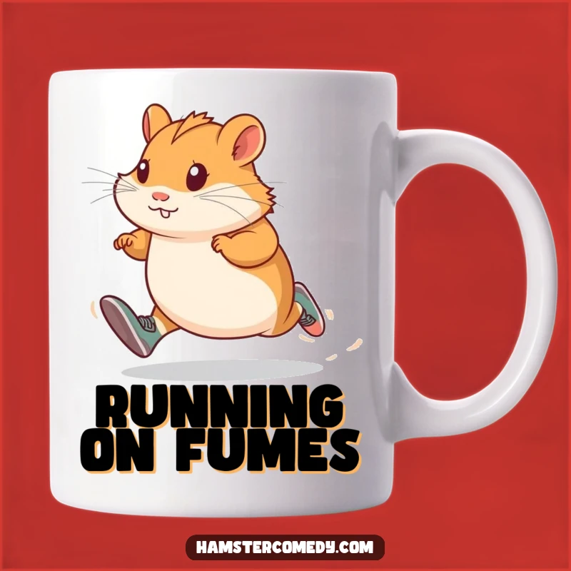Funny Hamster Runner Mug - Determined Sprinter Gift for Fitness Fans