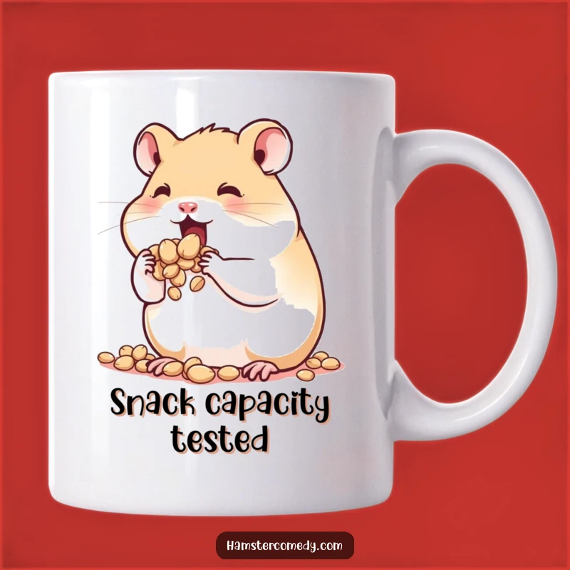 Funny Hamster Seed Stuffing Mug: Cute and Hilarious Cheek Burst Design, Perfect Gift