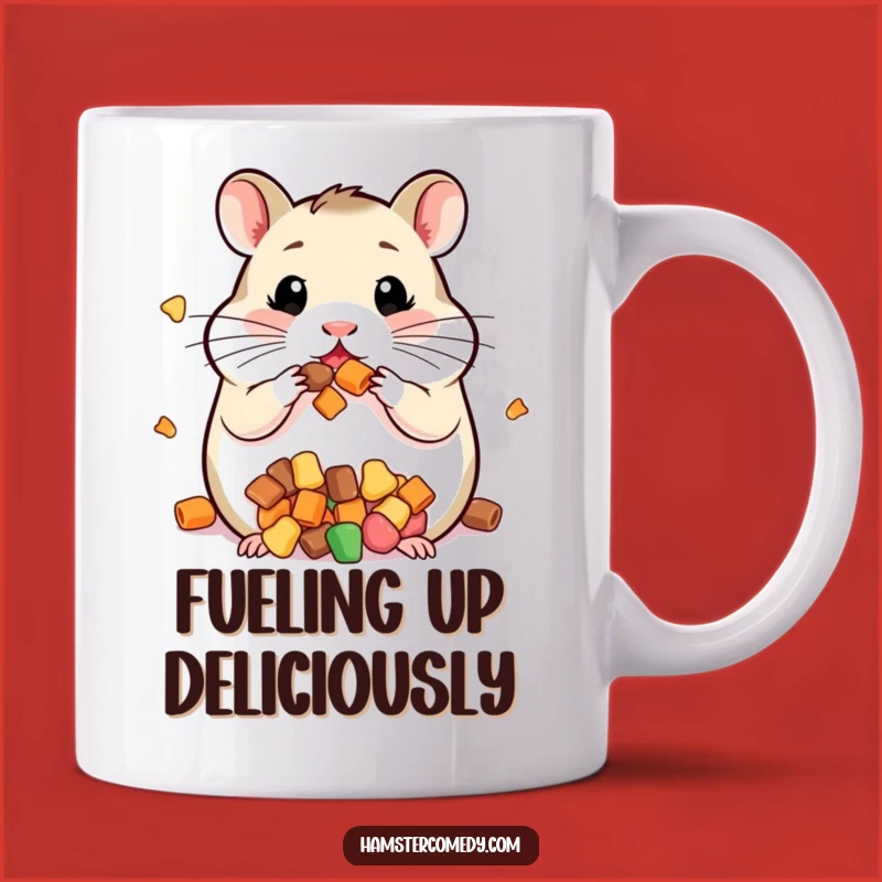 Funny Kawaii Hamster Cheeks Mug - Hilarious Treat Lover Gift