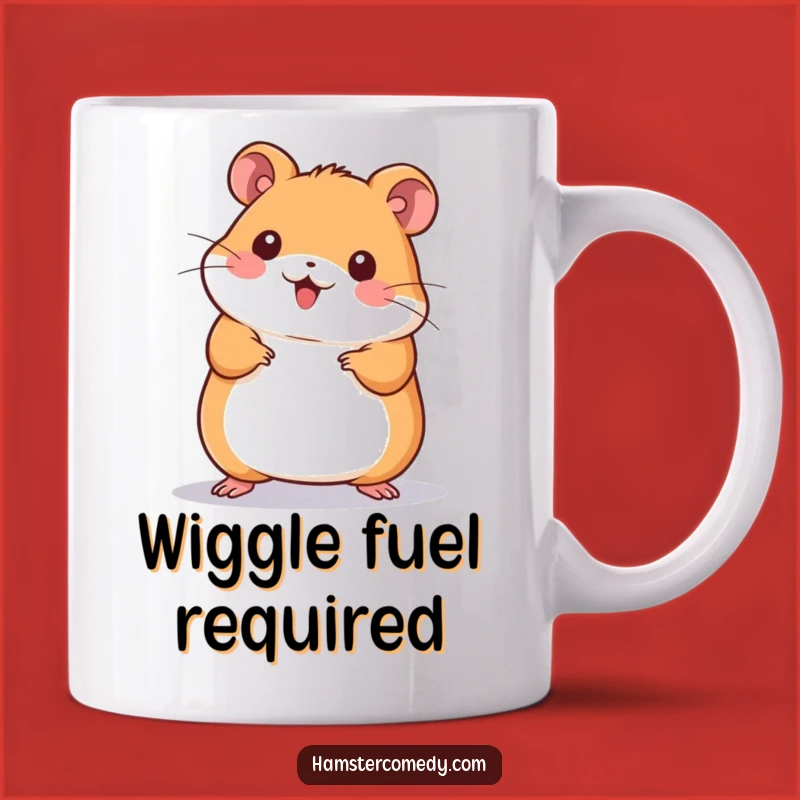 Funny Kawaii Hamster Dance Mug - Cute Wiggling Critter Gift for Joyful People