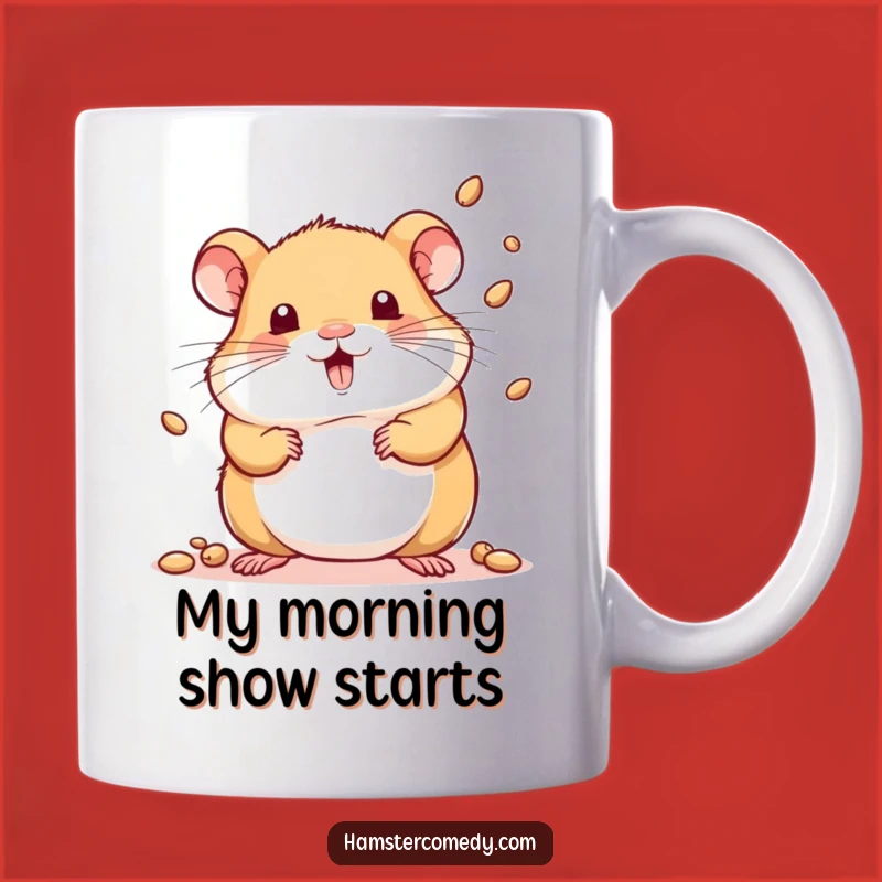 Funny Kawaii Hamster Juggler Mug - Playful & Hilarious Gift
