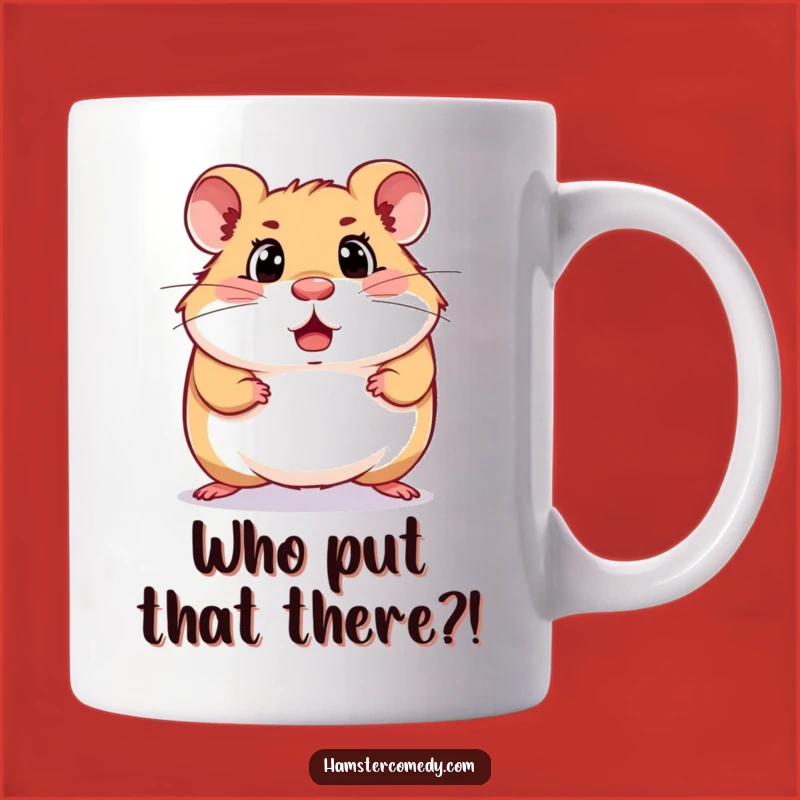 Funny Surprised Hamster Mug: A Hilarious Gift for Startled Moments