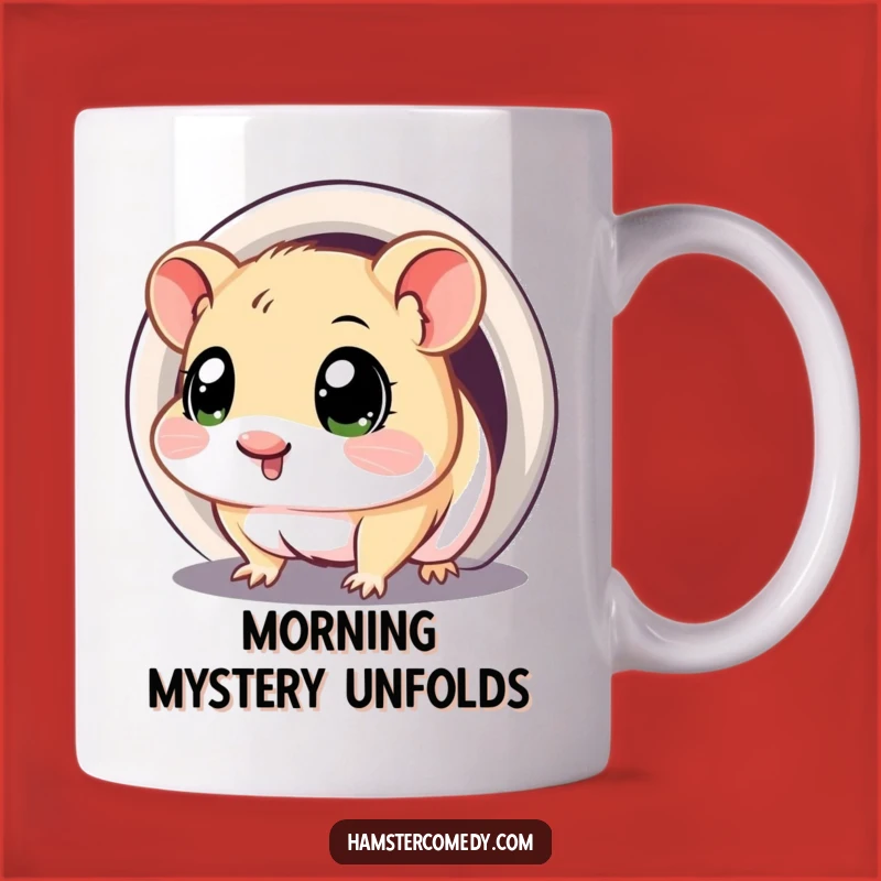 Funny Kawaii Hamster Tunnel Explorer Mug - Curious & Hilarious Gift