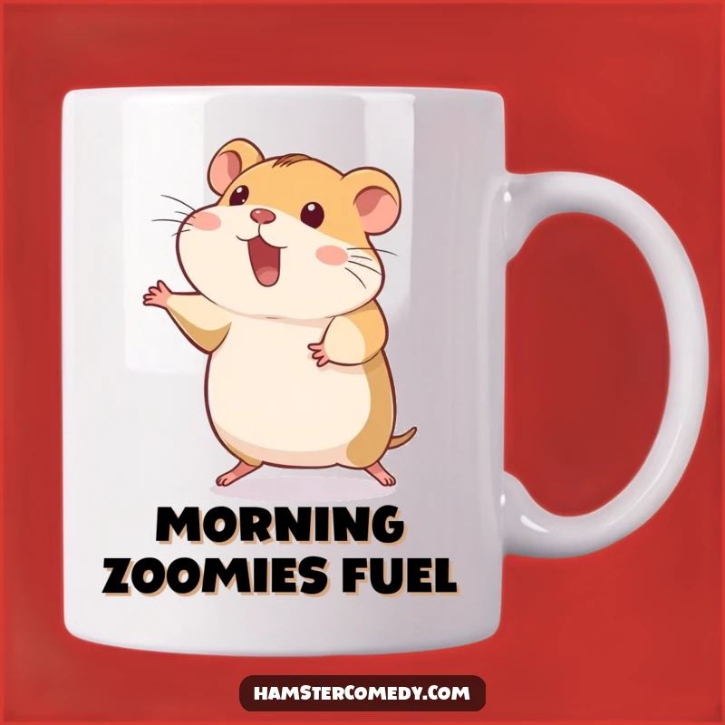 Funny Hamster Hop Mug - Hilarious Silly Pet Action Gift