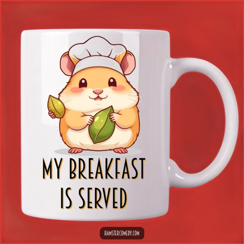 Funny Kawaii Hamster Chef Mug - Hilarious Culinary Gift for Foodies