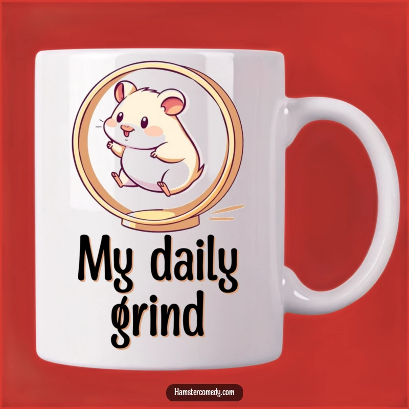 Funny Kawaii Hamster Mug: Energetic Runner, a Perfect Funny Gift