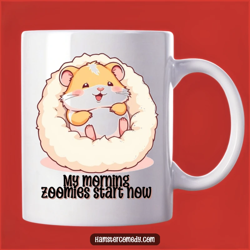 Funny Hamster Rolling Mug - Hilarious Pet Gift for Hamster Lovers