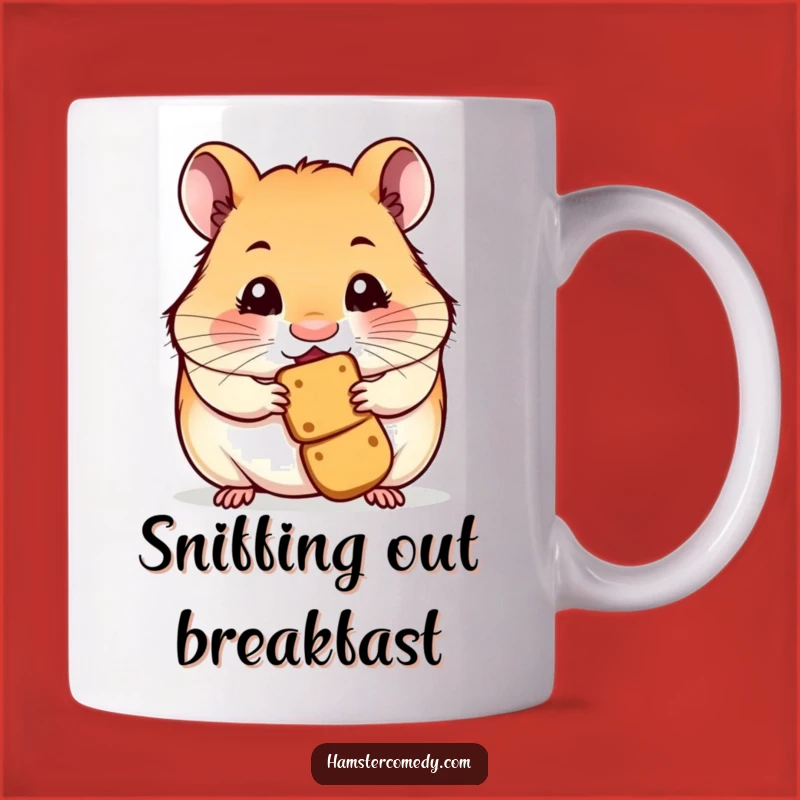 Funny Hamster Smelling Treat Mug: Delight in Every Sip