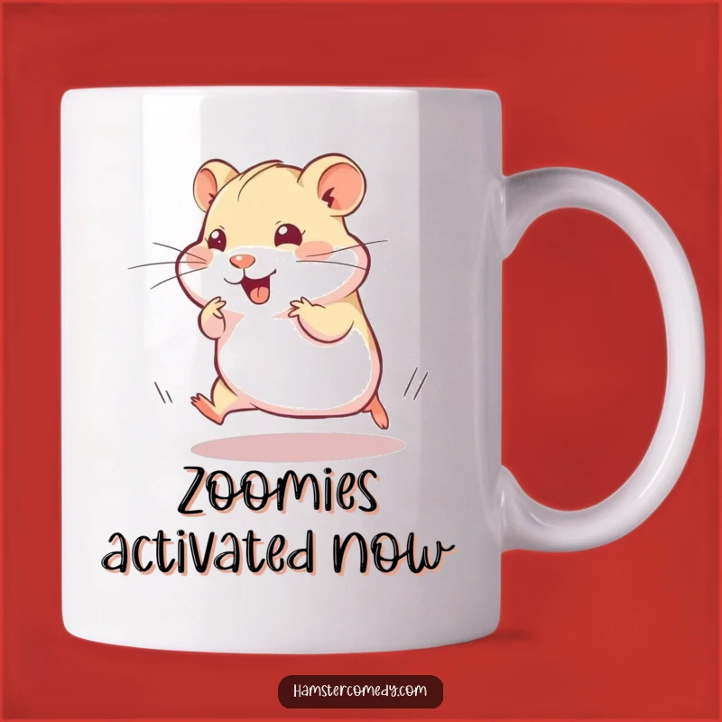 Funny Speedy Hamster Mug: Hilarious Dash and Twitch, Perfect Funny Gift for Energetic Paws