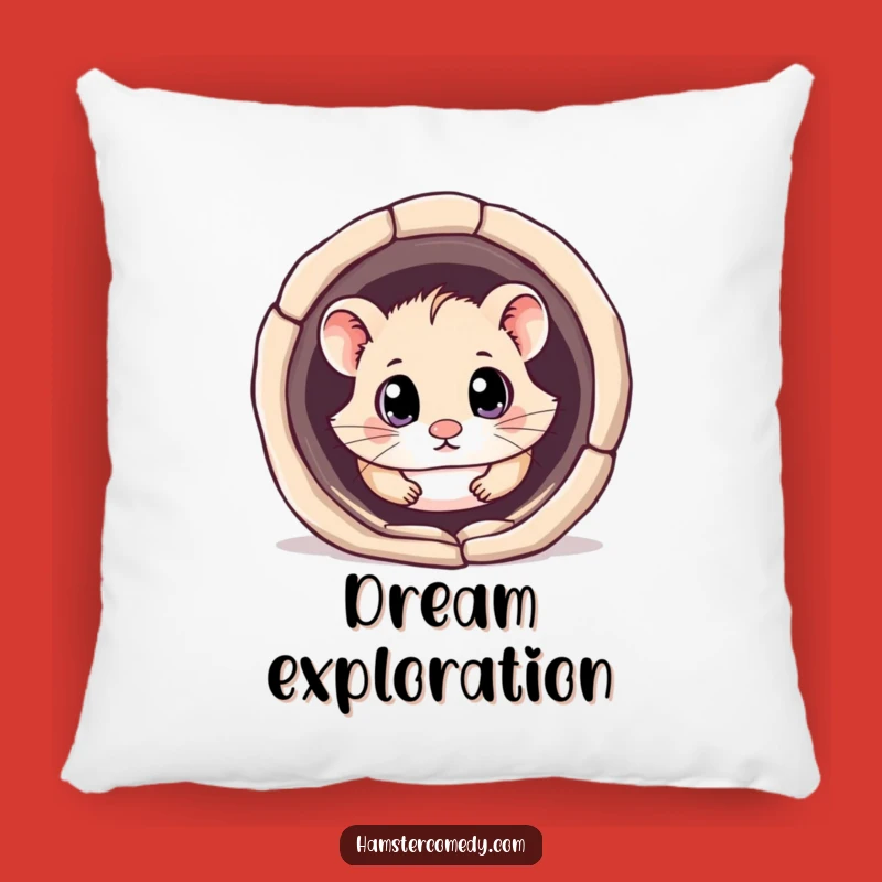 Funny Big Eyes Hamster Pillow: Cute Kawaii Tunnel Cushion