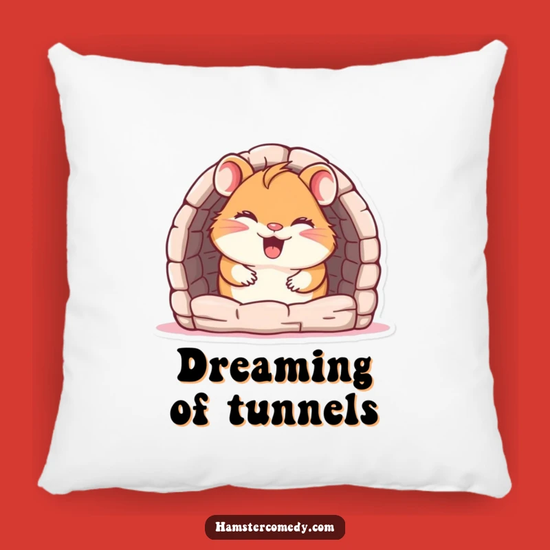 Funny Hamster Pillow: Cozy Giggling Maze Lover Comfort Gift