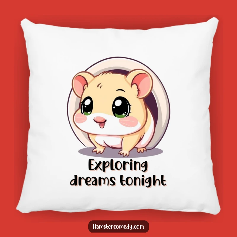 Soft Funny Kawaii Hamster Tunnel Pillow - Cozy & Hilarious Companion