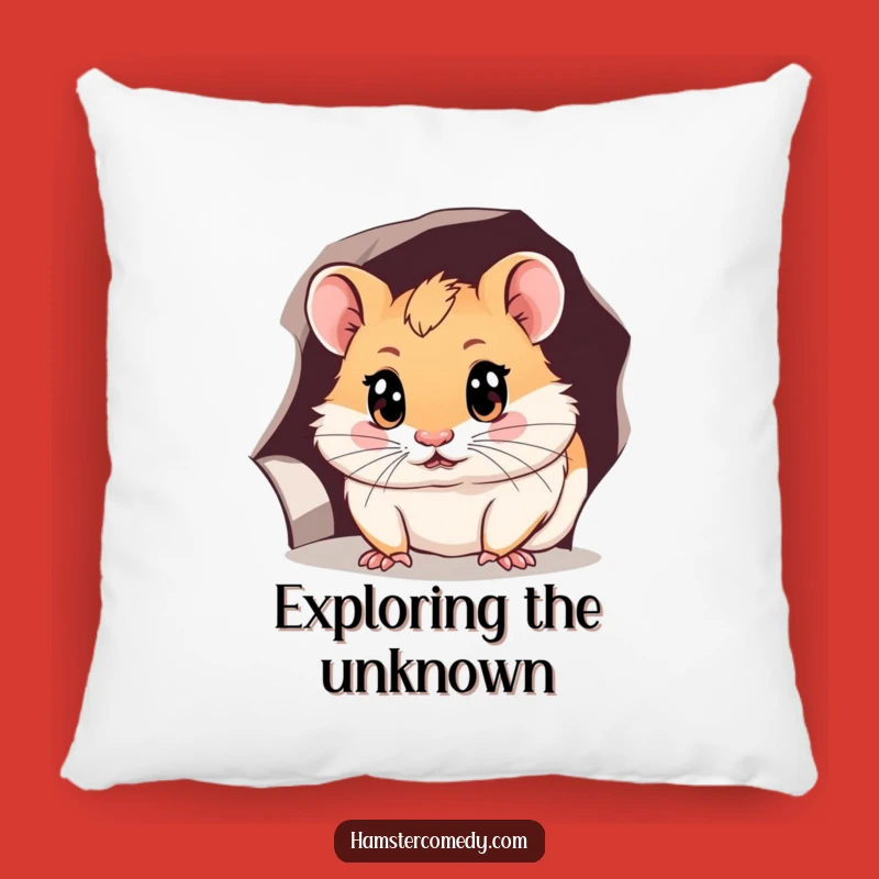 Funny Hamster Peeking Pillow: A Cozy Seat of Curiosity and Humor