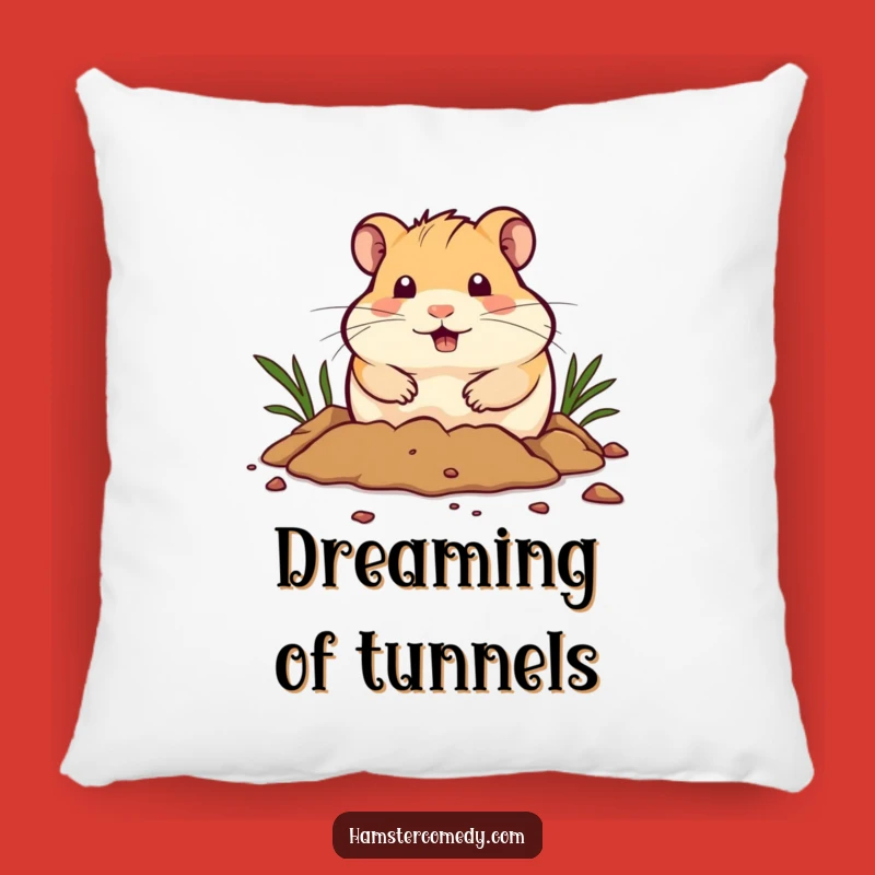 Funny Hamster Digging Pillow: Snuggle with This Hilarious Hamster, the Ultimate Funny Gift