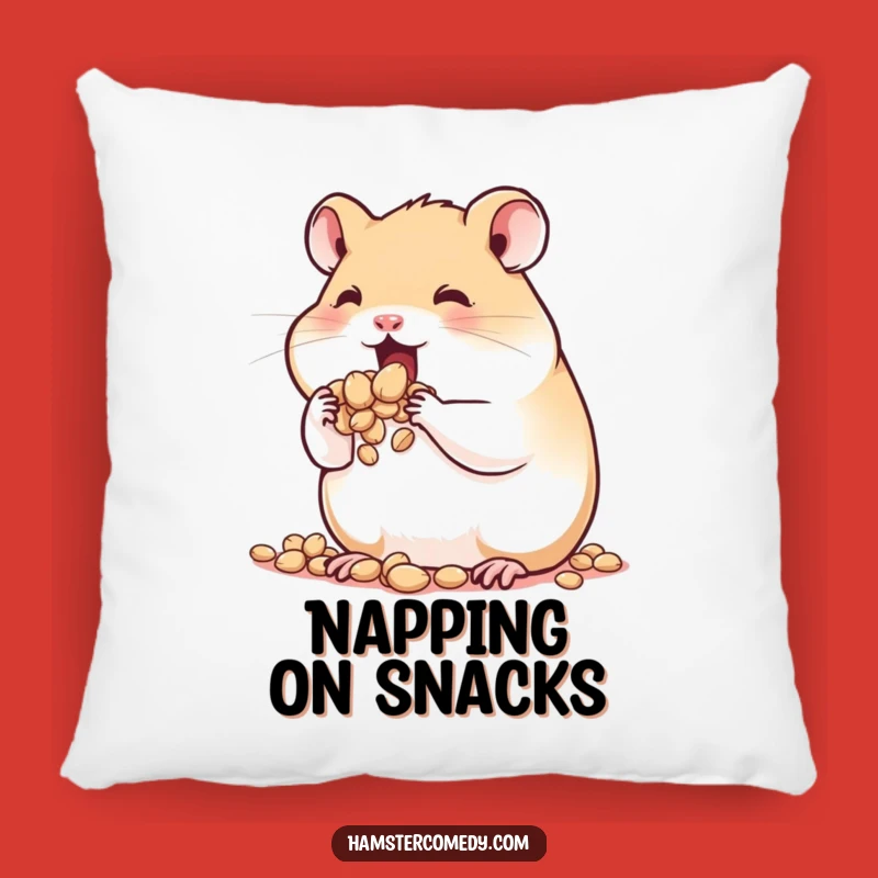 Funny Hamster Pillow: Soft Cushion with Cheeky Seed Stuffing, Cozy Humorous Gift
