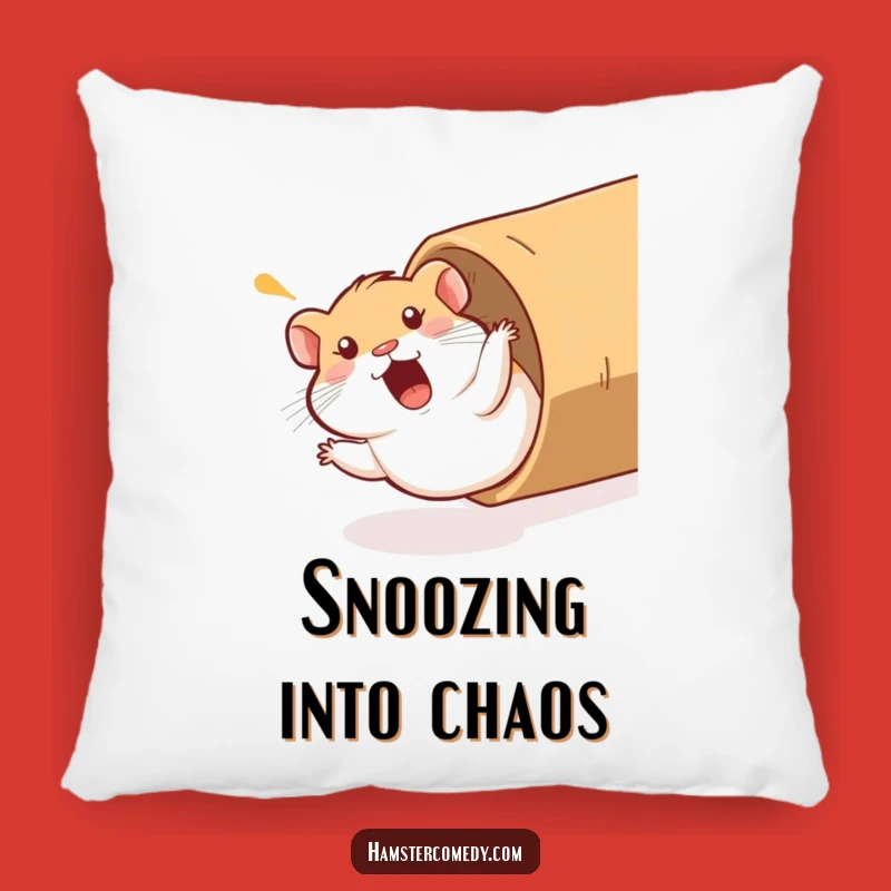 Funny Hamster Pillow: Soft Cushion with Comical Tube Slide, Cozy Humorous Gift