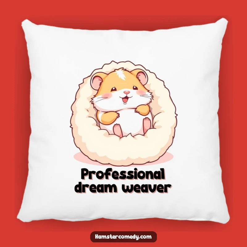 Funny Hamster Rolling Pillow - Soft and Comical Home Decor Gift