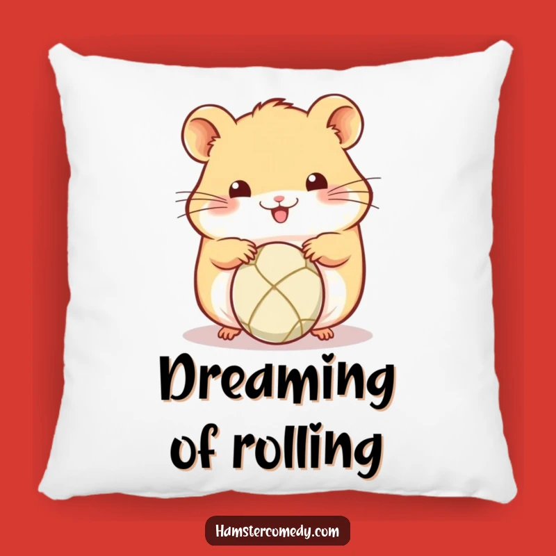 Funny Kawaii Hamster Ball Rolling Pillow - Cute Amigurumi Cushion Gift