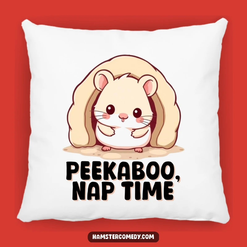Funny Kawaii Hamster Pillow: Cozy Burrow Cushion, Soft & Humorous Home Decor Gift