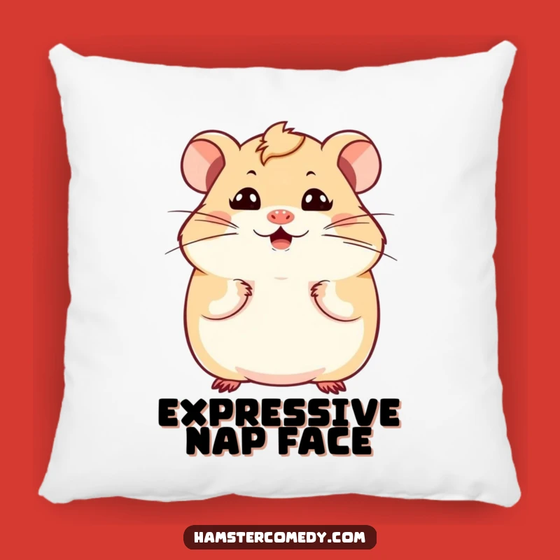Funny Kawaii Hamster Pillow: Cuddle Up with Comedic Charm!