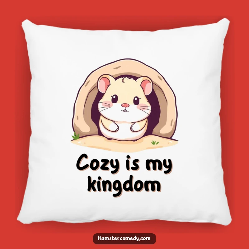 Funny Kawaii Hamster Pillow: Cuddle Your Cozy Burrow Friend!